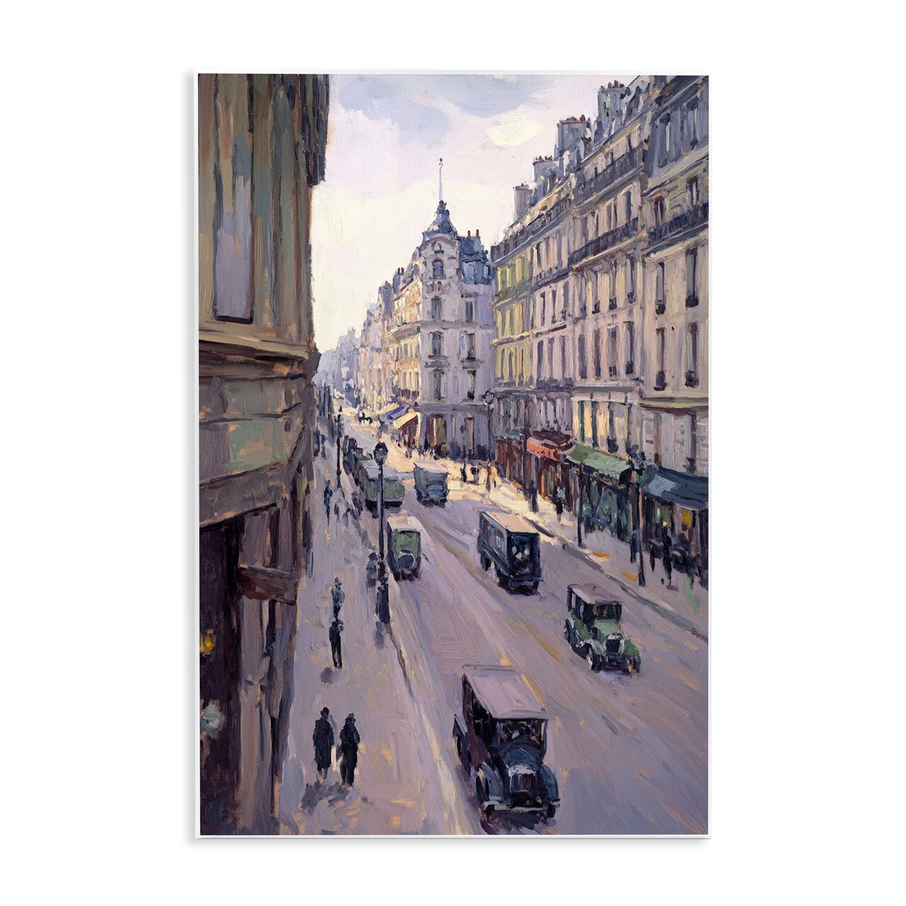 Stupell Industries Vintage Paris Street Scene Wall Plaque, design by Petal Prints Design